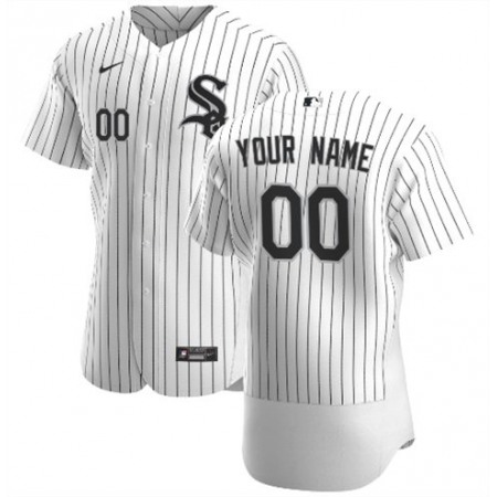 Men's Chicago White Sox White Customized Stitched MLB Jersey