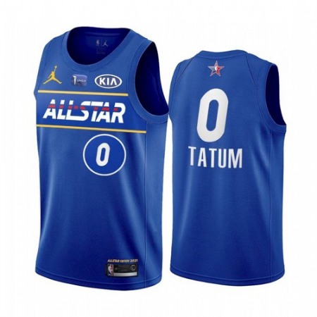 Men's 2021 All-Star #0 Jayson Tatum Blue Eastern Conference Stitched NBA Jersey