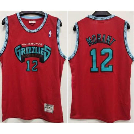 Men's Memphis Grizzlies #12 Ja Morant Red Stitched Jersey