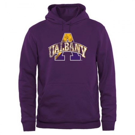 Albany Great Danes Big & Tall Classic Primary Pullover Hoodie Purple