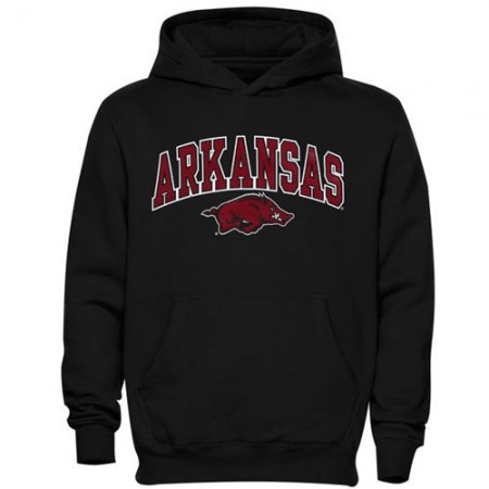 Arkansas Razorbacks Midsized Pullover Hoodie Black