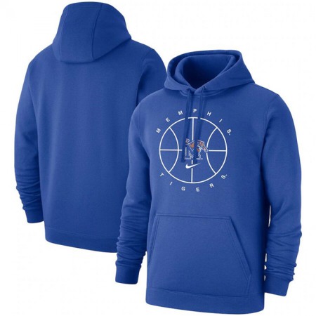 Men's Memphis Tigers Royal Basketball Icon Club Fleece Pullover Hoodie