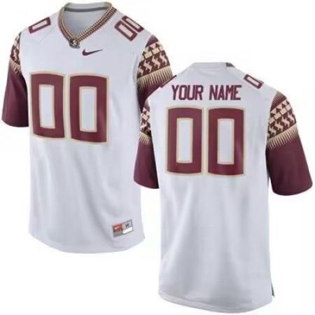 Men's Florida State Seminoles ACTIVE PLAYER Custom White Stitched Jersey