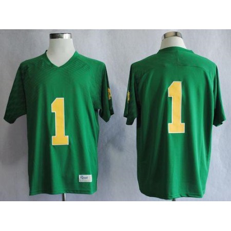 Fighting Irish #1 Louis Nix III Green Stitched NCAA Jersey