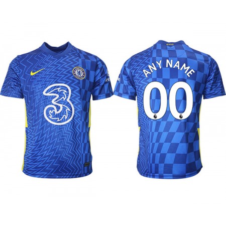 Men's Chelsea Custom 2021/22 Blue Home Soccer Jersey