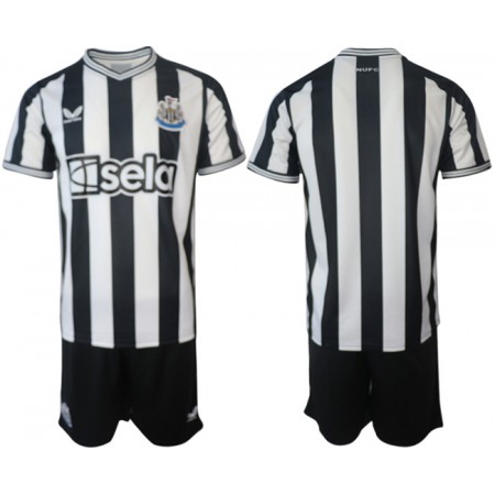 Men's Newcastle United Custom 2023/24 White/Black Home Soccer Jersey Suit