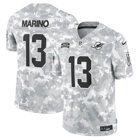 Men's Miami Dolphins Dan Marino Nike Arctic Camo 2024 Salute to Service Retired Player Limited Jersey