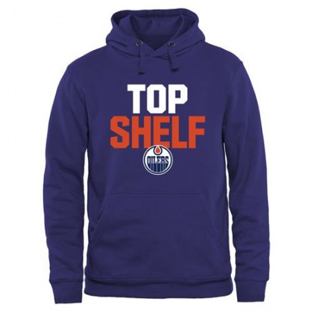 Edmonton Oilers Top Shelf Pullover Hoodie Royal