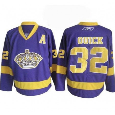 Men's Los Angeles Kings Custom Purple Stitched Jersey