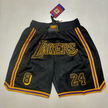 Los Angeles Lakers Black Shorts